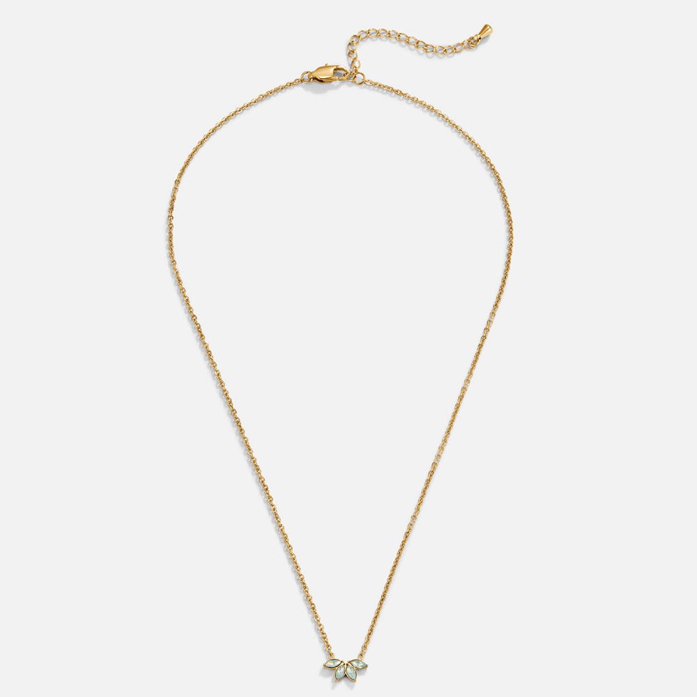 Gold Marquise Petal Necklace