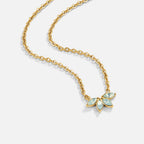 Gold Marquise Petal Necklace