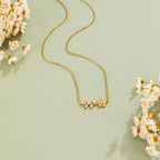 Golden Crystal Vine Necklace
