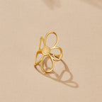 Golden Daisy Flower Ring