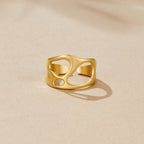 Golden Dream Hollow Ring