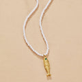 Golden Fish Pearl Necklace