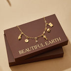 Golden Hot Air Balloon Charm