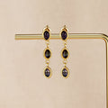 Golden Iridescent Drop Earrings