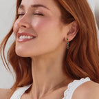 Golden Iridescent Drop Earrings