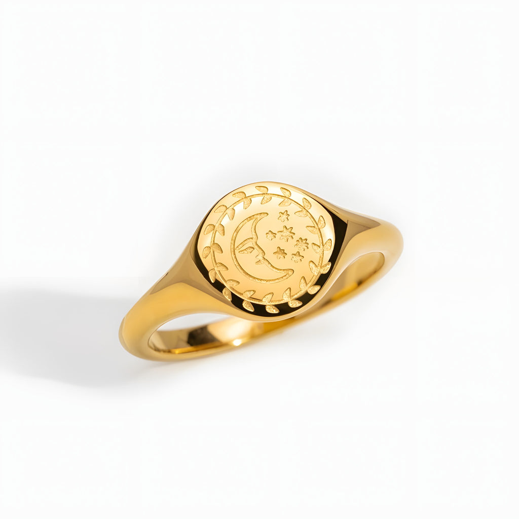 Golden Luna Ring