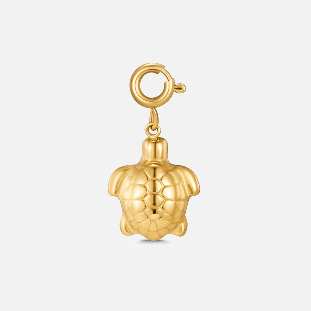 Golden Turtle Charm