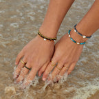 Green Peridot Bead Bracelet