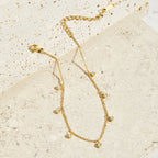 Lana Crystal Droplet Anklet