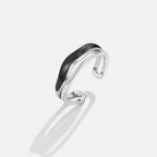 Layered Black Sahara Silver Ring