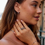 Layered Kaili Silver Ring