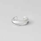 Layered Sahara Silver Ring