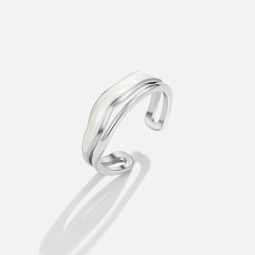 Layered Sahara Silver Ring