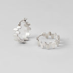 Link Monet Silver Hoop Earrings