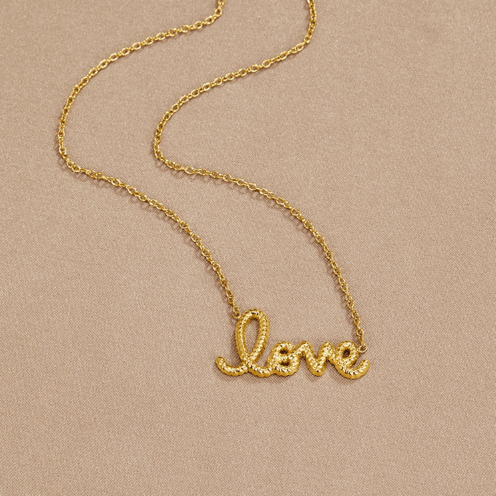 "Love" Pendant Necklace