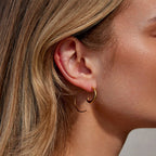 Luca Spiral Hoop Earrings