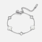 Lucia Silver Clover Bracelet