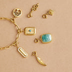 Lucky Gold Clover Leaf Charm