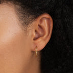 Maria Twisted Semi Hoop Earrings