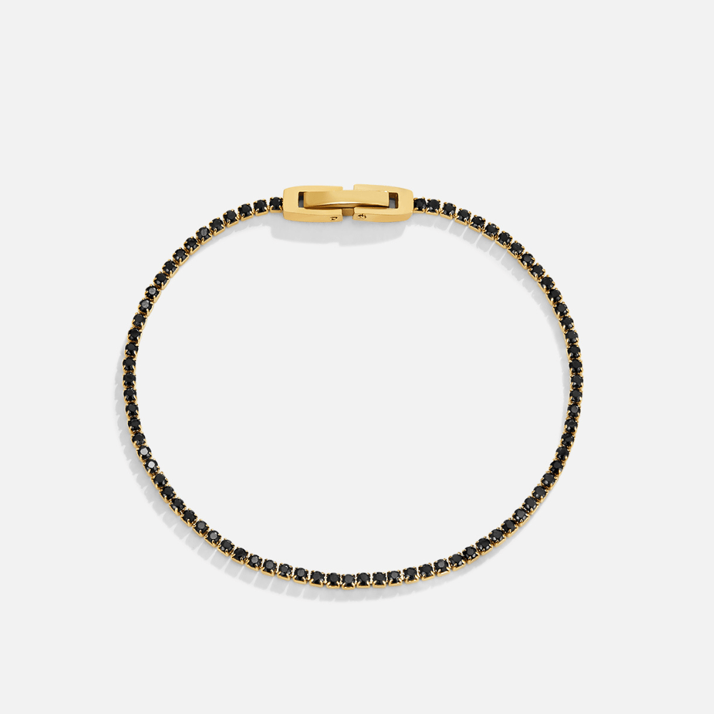 Midnight Black Crystal Bracelet