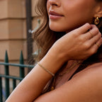Milan Gold Beaded Chain Bracelet