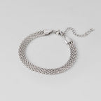 Molly Silver Mesh Chain Bracelet