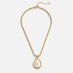 Mother of Pearl Teardrop Necklace