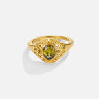Mystic Emerald Gold Ring