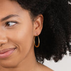 Nica Gold Hoop Earrings