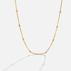 Niyah Bead Gold Chain Necklace