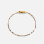 Niyah White Crystal Gold Bracelet