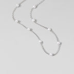 Nura Pearl Silver Necklace