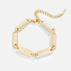 Opal Gold Baguette Bracelet
