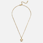 Opal Gold Turtle Pendant Necklace