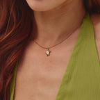 Opal Gold Turtle Pendant Necklace