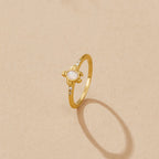 Opal Gold Turtle Ring