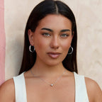 Orelia Silver Hoop Earrings