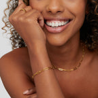Paperclip Gold Bracelet