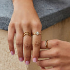 Pearl & Crystal Eternity Ring