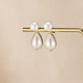 Pearl Duo Drop Earrings