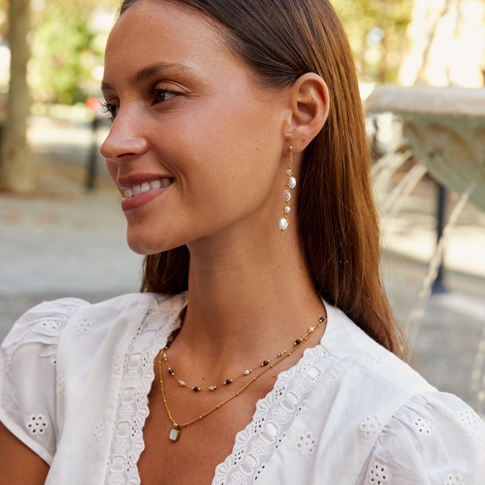 Penelope Pearl Drop Earrings