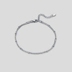 Pia Silver Layered Anklet