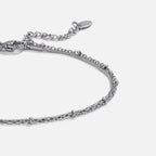 Pia Silver Layered Anklet