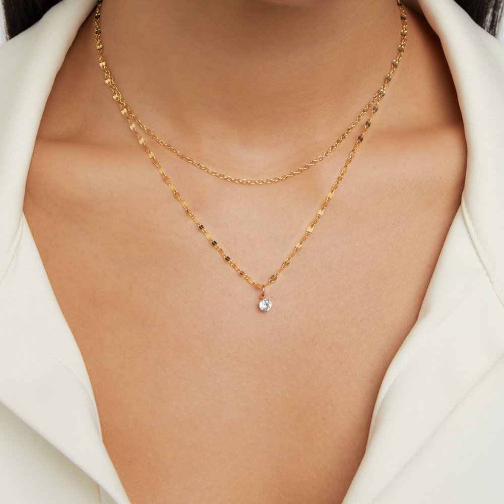 Piya Crystal Layered Necklace