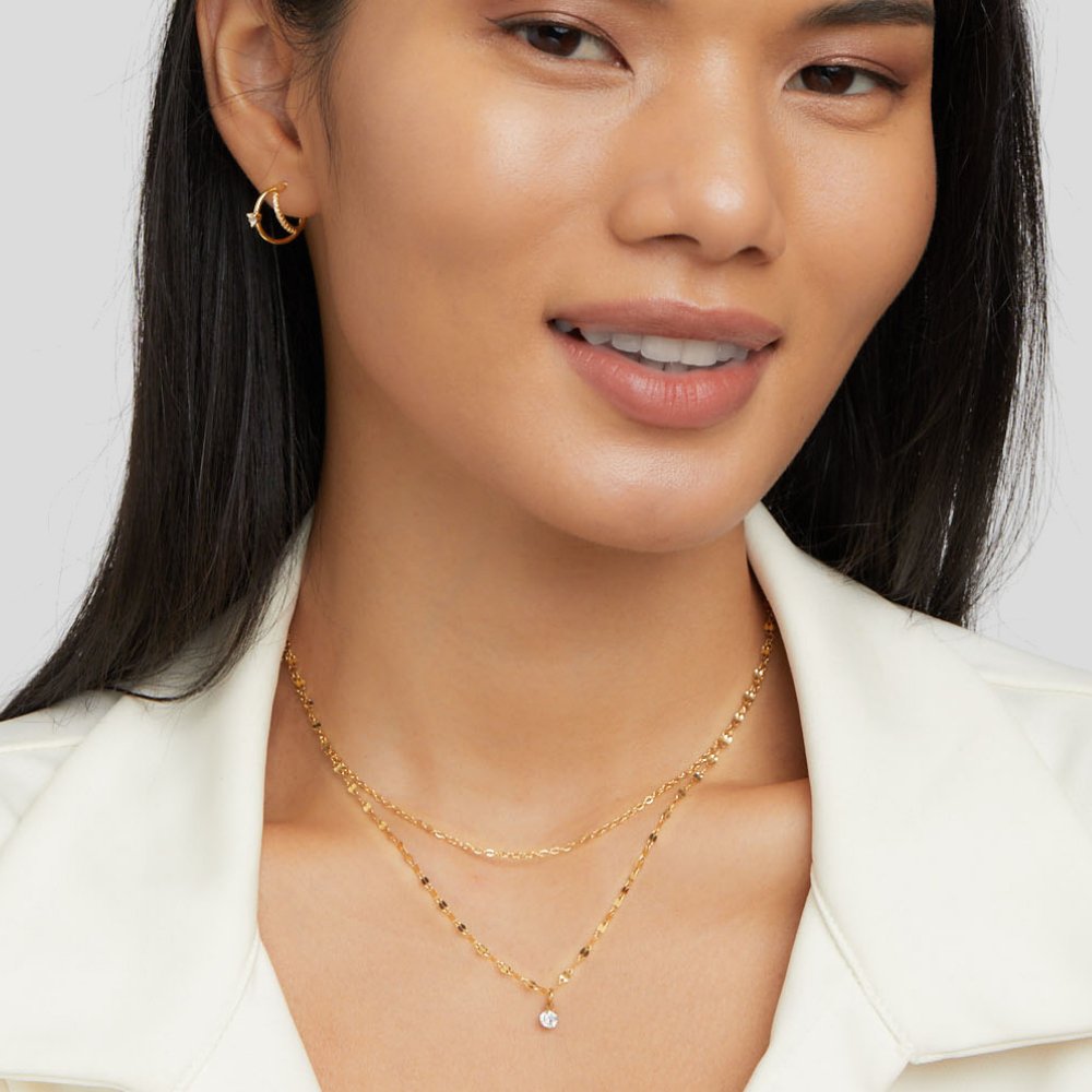 Piya Crystal Layered Necklace