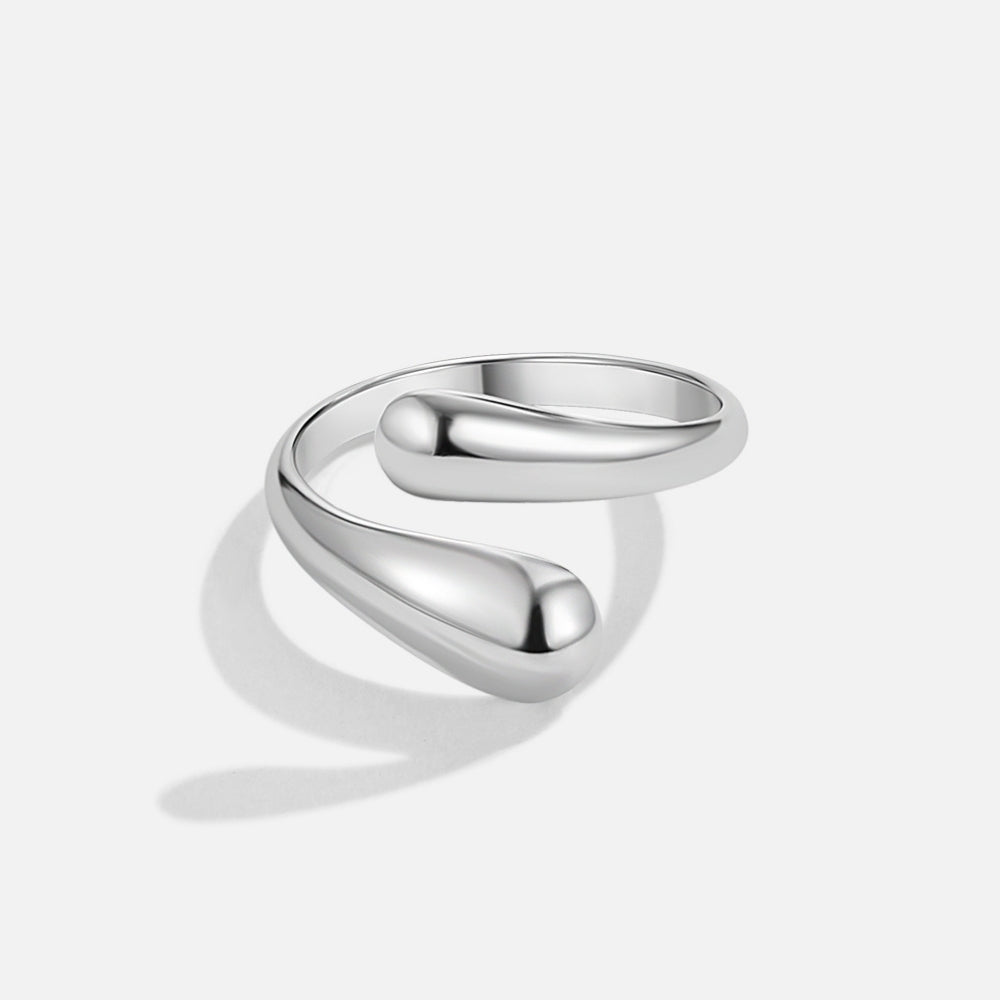 Raven Silver Wrap Ring