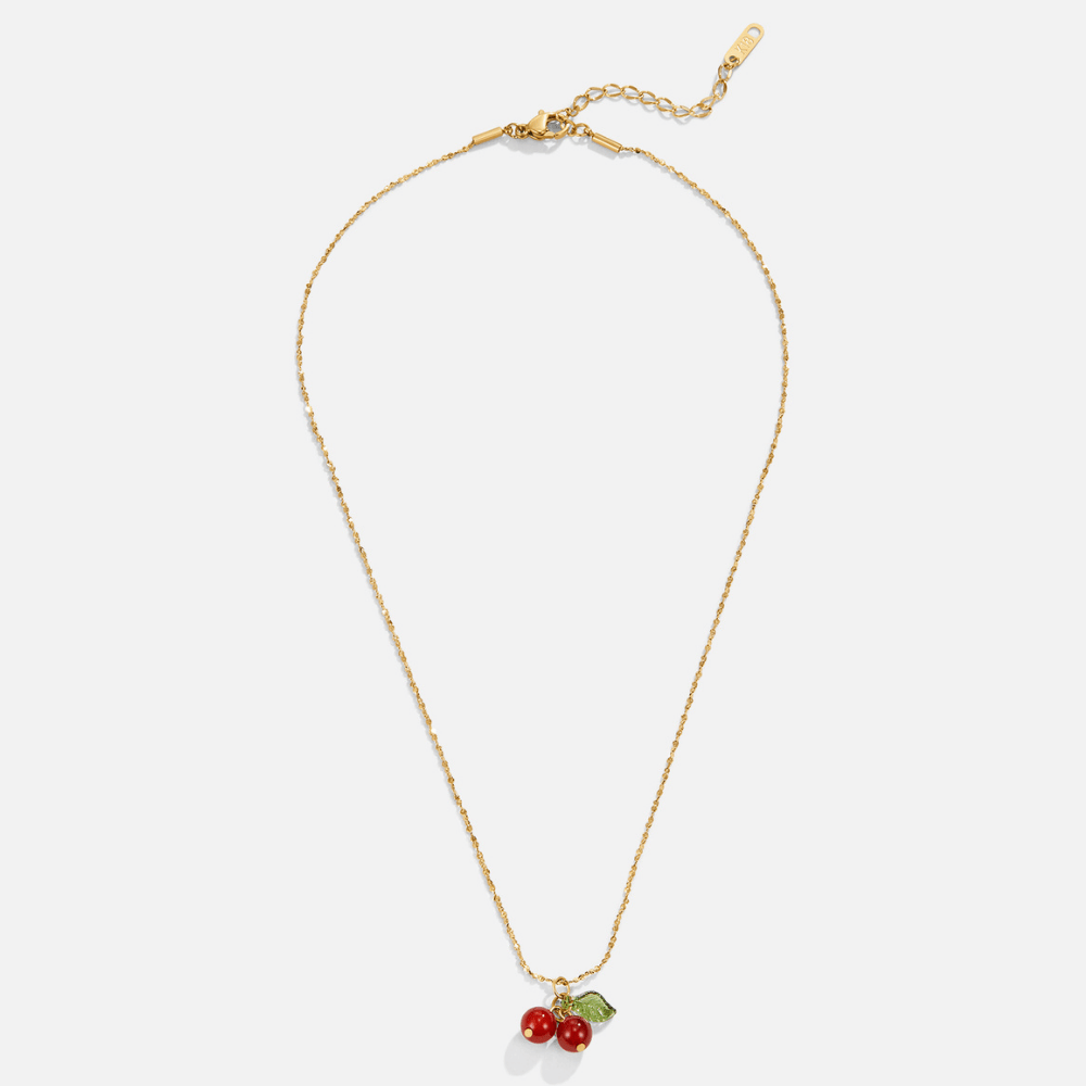 Red Cherry Pendant Necklace