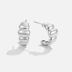Rene Silver Puff Earrings