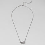 'Rings of Hapiness' Silver Necklace