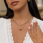 'Rings of Happiness' Gold Necklace